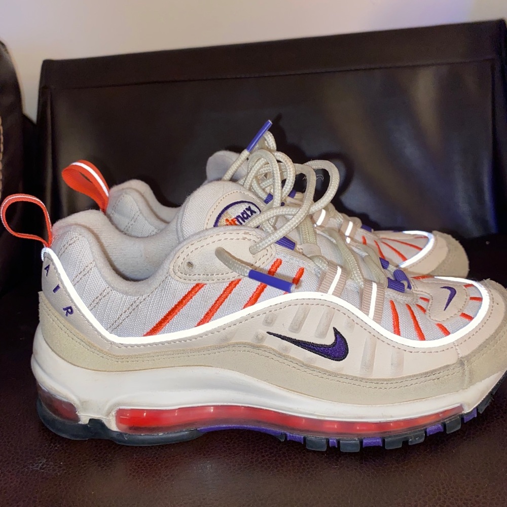 Nike Air Max 98 Cream and Court Purple
